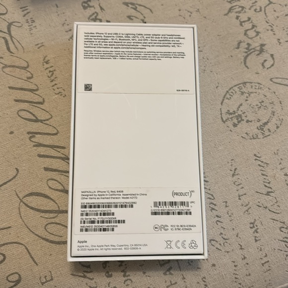 iPhone USB charging cord and empty iPhone 12 box. Cord never used! - Picture 3 of 3